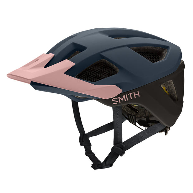 Smith Session MIPS Helmet, Matte French Navy / Black / Rock Salt, Full View