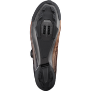 Shimano SH-RX800 RX8 Mountain Bike Shoes, bronze, bottom view.