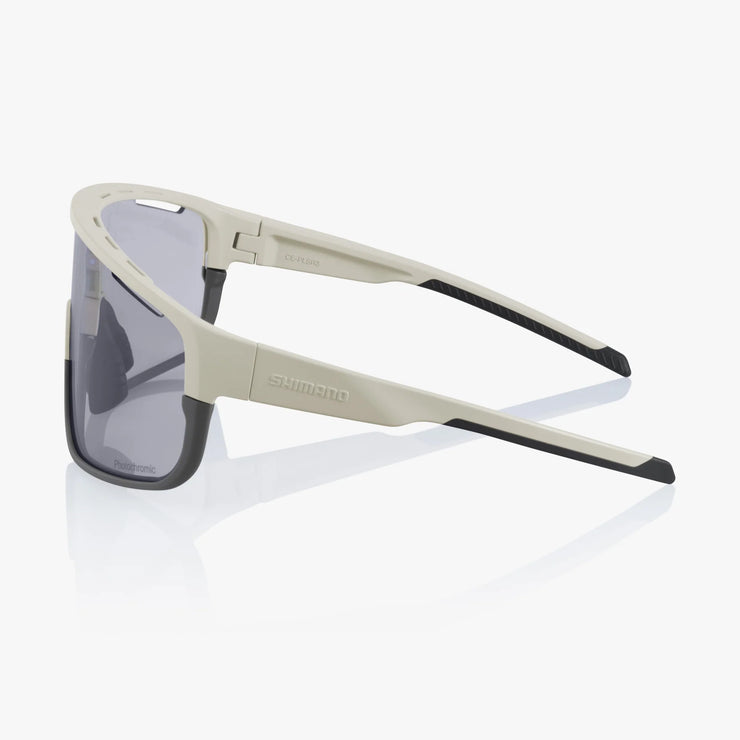 Shimano Pulsar Sunglasses, ivory frame with grey photochromic lenses