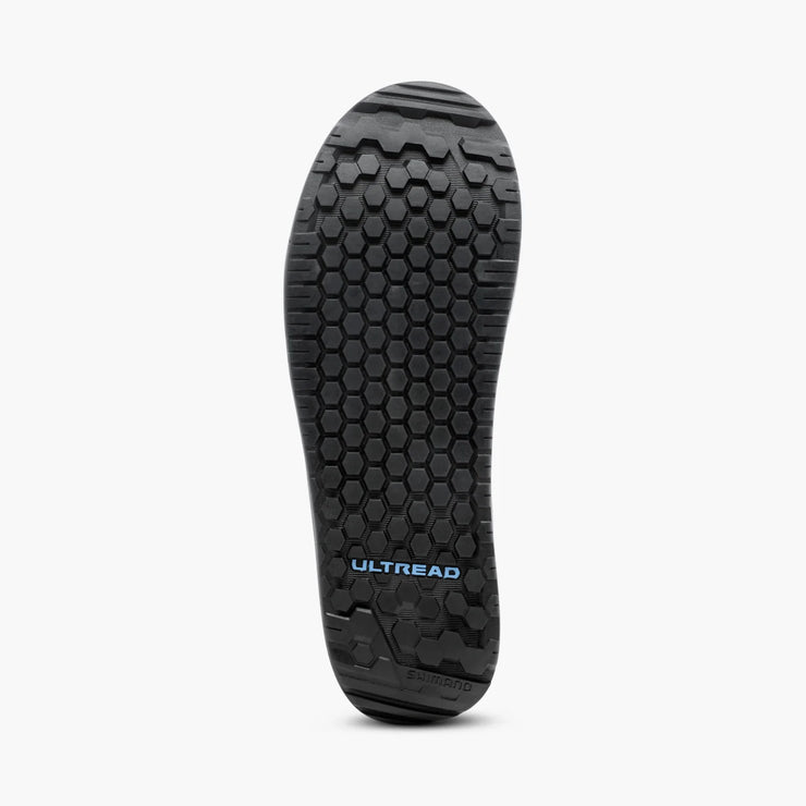 Shimano SH-GF600 Flat Pedal Mountain Bike Shoe, black, sole view