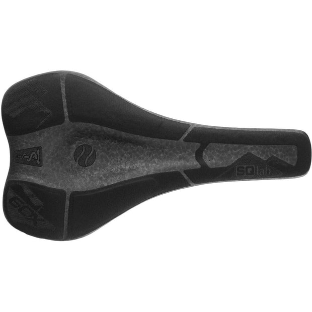 SQlab 60X Active Infinergy Ergowave S-Tube Saddle, 150mm, top view.