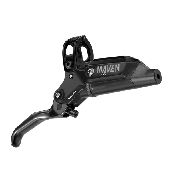 SRAM Maven Silver Disc Brake and Lever - Front, Post Mount, 4-Piston, SS Hardware, Black, A1