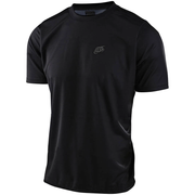 Troy Lee Designs Flowline Short Sleeve Jersey, black, front view.