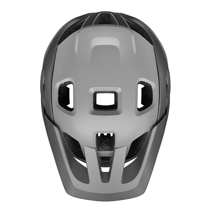 Lazer Jackal Kineticore Helmet, matte dark grey, top view.