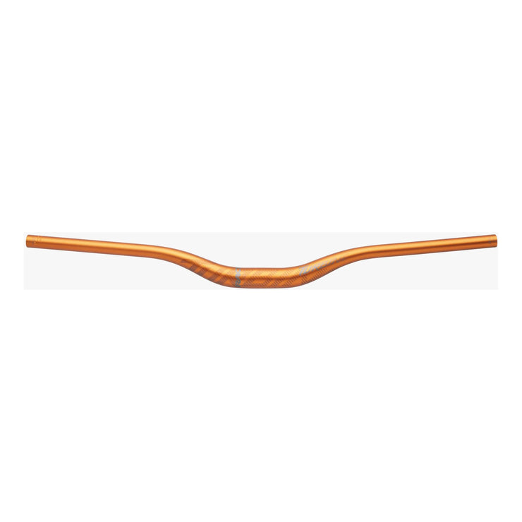 RaceFace Turbine Riser Bar 35.0, 40mm Rise, 800mm, orange, front view.