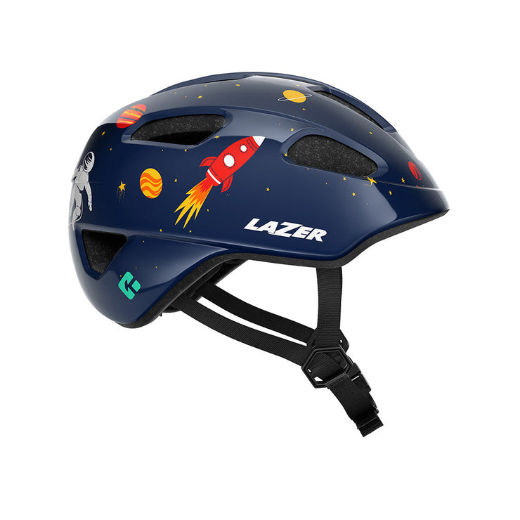 Lazer Nutz Kineticore Kids’ Helmet, space, full view.