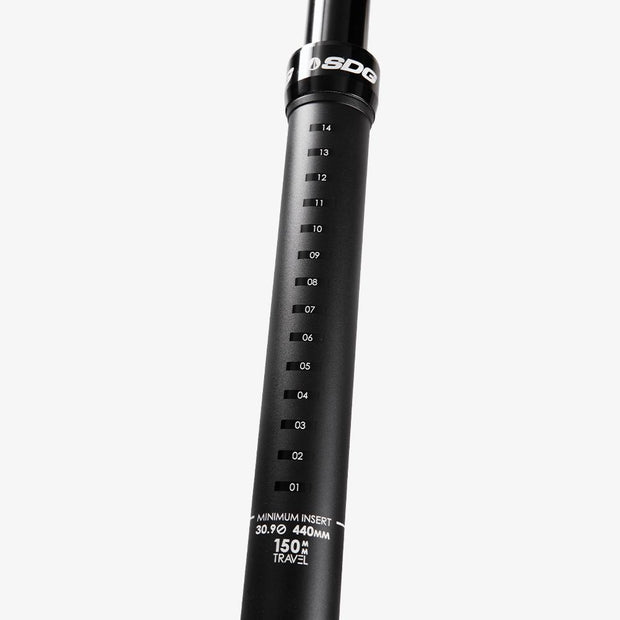 SDG Tellis Dropper Seatpost, Black, Lower seatpost view