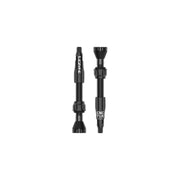 Lezyne CNC TLR Tubeless Valve Pair 44mm, Black, Full View