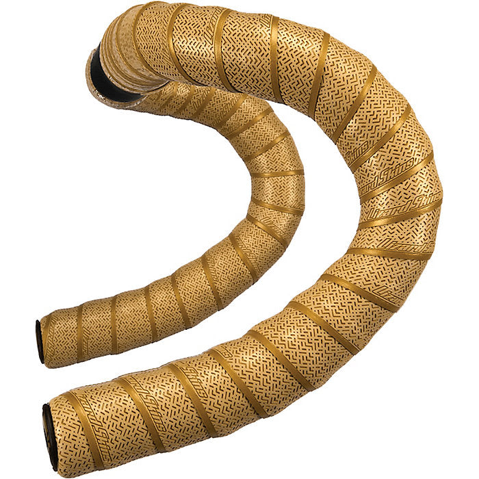 Lizard Skins DSP BAR Tape & Plugs V2 2.5mm Bar Tape Cycling Road Bike Grip, Gold, Full View