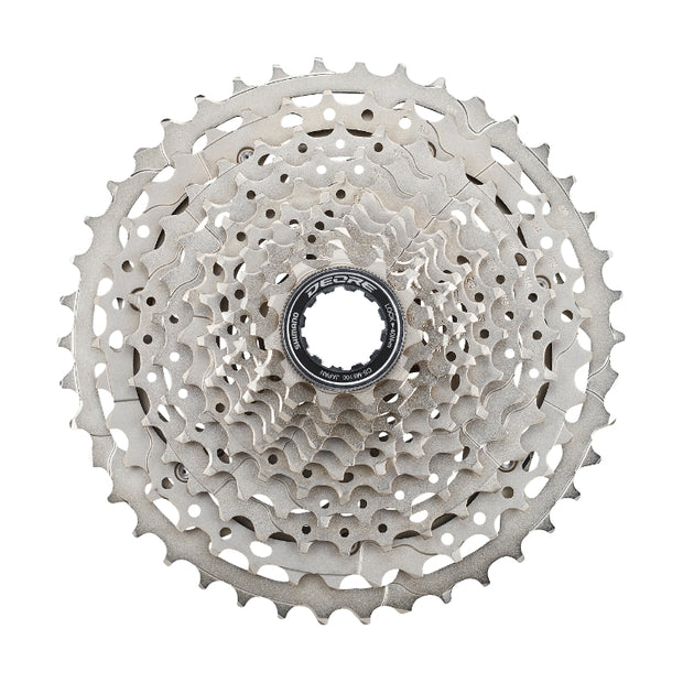 Shimano Deore CS-M5100-11 11-Speed Mountain Bike Cassette, 11-42t, full view.
