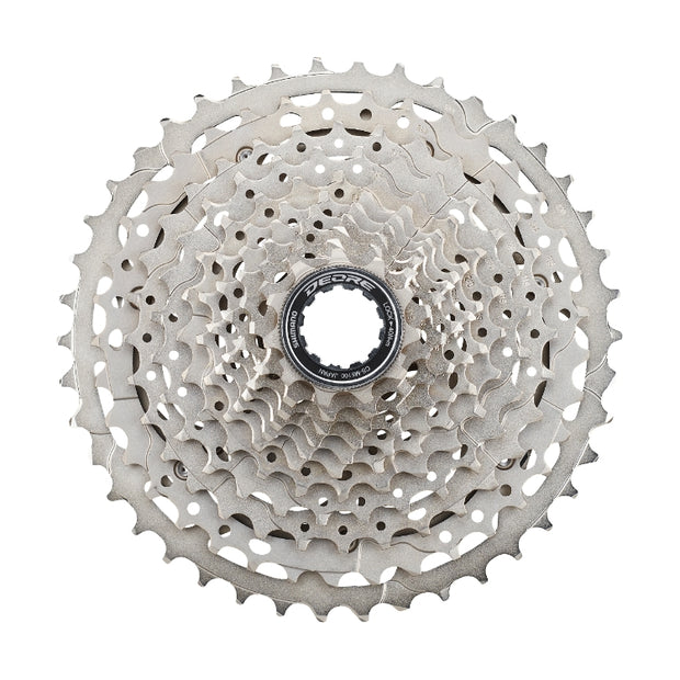 Shimano Deore CS-M5100-11 11-Speed Mountain Bike Cassette, 11-42t, full view.