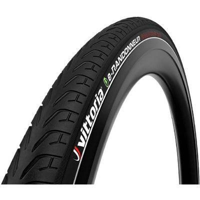 Vittoria e-Randonneur Tire - 700 x 48, Clincher, Wire, Black/Reflective closeup shot of tread and label