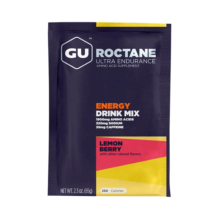 Gu Roctane Energy Drink Mix (Single Packet), Lemon Berry, Full View