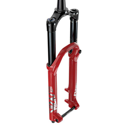 RockShox Lyrik Ultimate RC2 C3, red, full view.