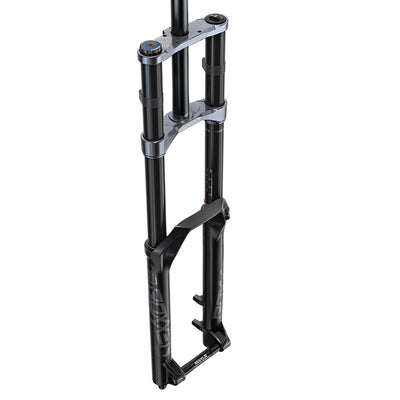 RockShox BoXXer Select Charger RC 200mm Mountain Bike Fork, black, full view.