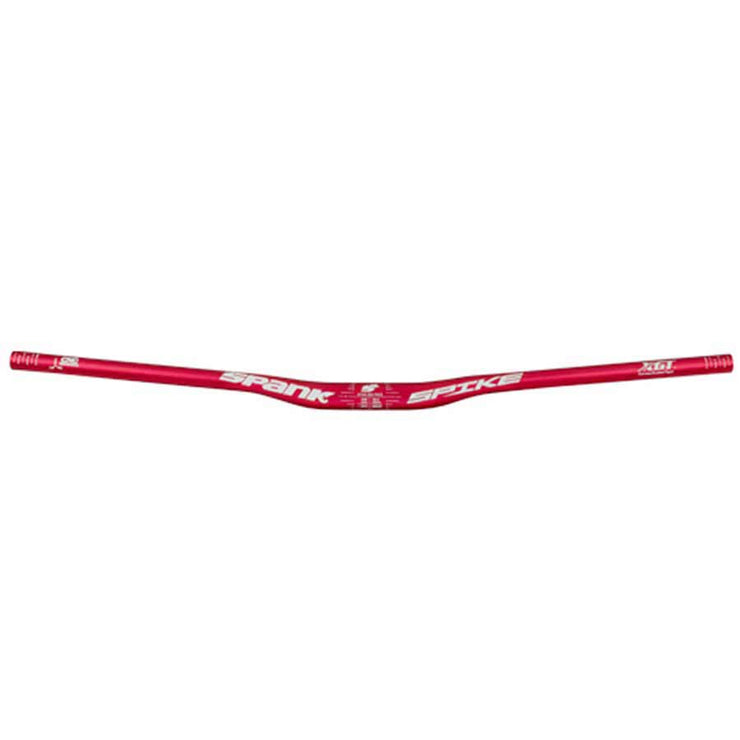 Spank Spike 800 Race Handlebars, red, full view.