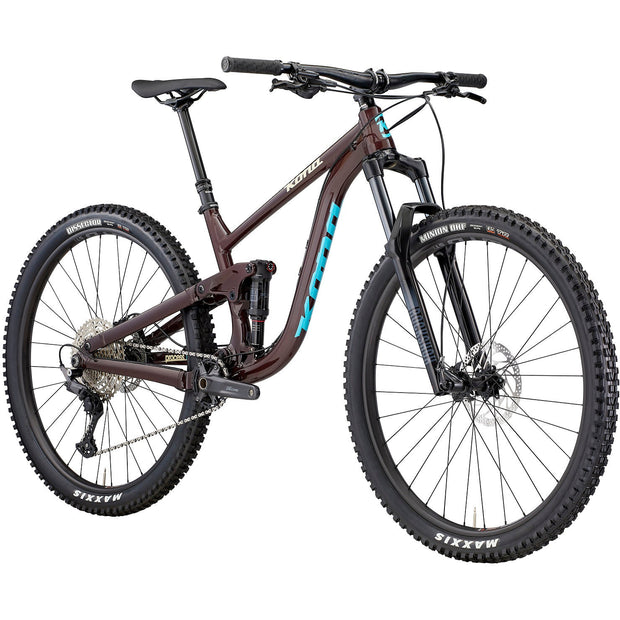 2022 Kona Process 134 29, Gloss Thunder w/ Sandal, fork view.