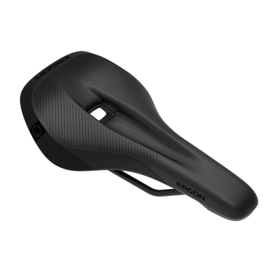 Ergon SM E-Mountain Pro Men's Saddle, stealth, full view.