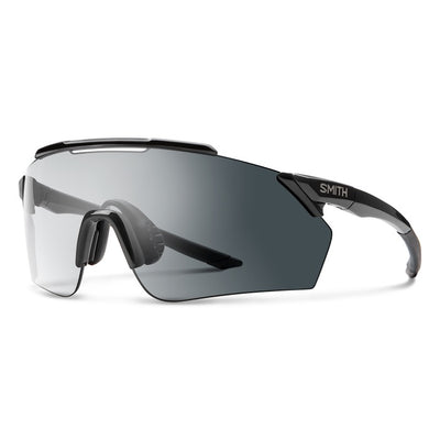 Smith Ruckus Sunglasses, Black / Photochromic Clear to Gray Lens, Full View