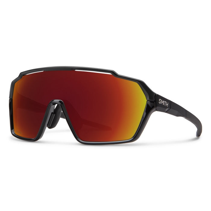 Smith Shift MAG Sunglasses, Black / ChromaPop Red Mirror Lens, Full View