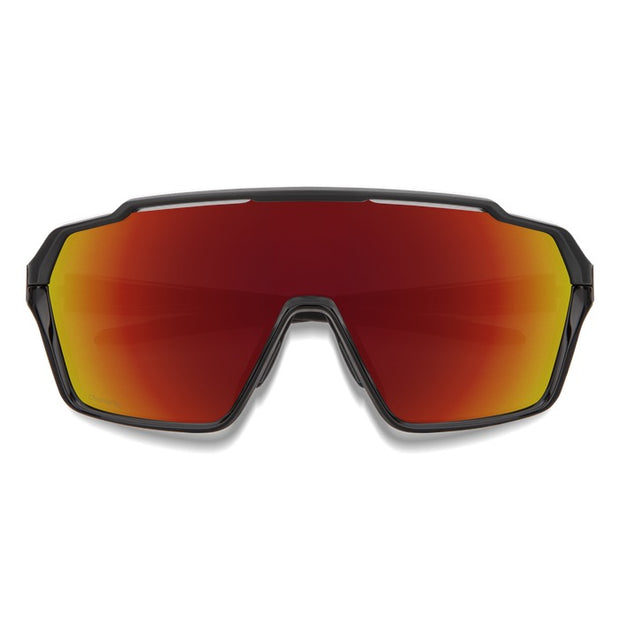Smith Shift MAG Sunglasses, Black / ChromaPop Red Mirror Lens, Front View