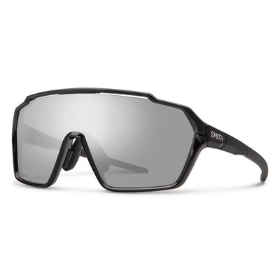 Smith Shift MAG Sunglasses, Black / ChromaPop Platinum Mirror Lens, Full View
