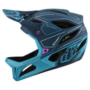 Troy Lee Designs Stage Full Face Helmet, Pinstrip MArine, Full View