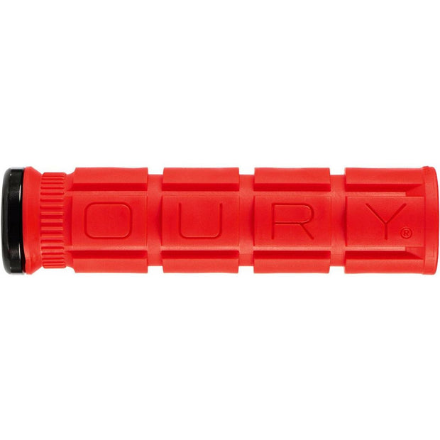 Oury Lock-On Grips red full view