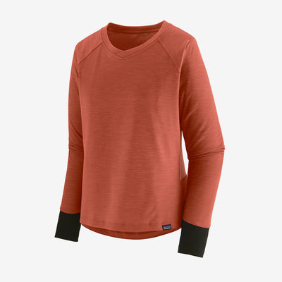 Patagonia Women's Long Sleeve Dirt Craft Jersey quartz coral  front view