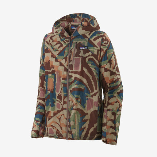 Patagonia Men's Houdini Jacket, cone brown, full view.