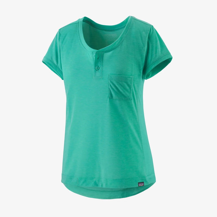 Patagonia Women's Capilene® Cool Trail Bike Henley, Fresh Teal, Full View