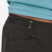 Patagonia Women's Dirt Craft Bike Shorts w/Liner - 12", Black, closer view of adjustable waist strap