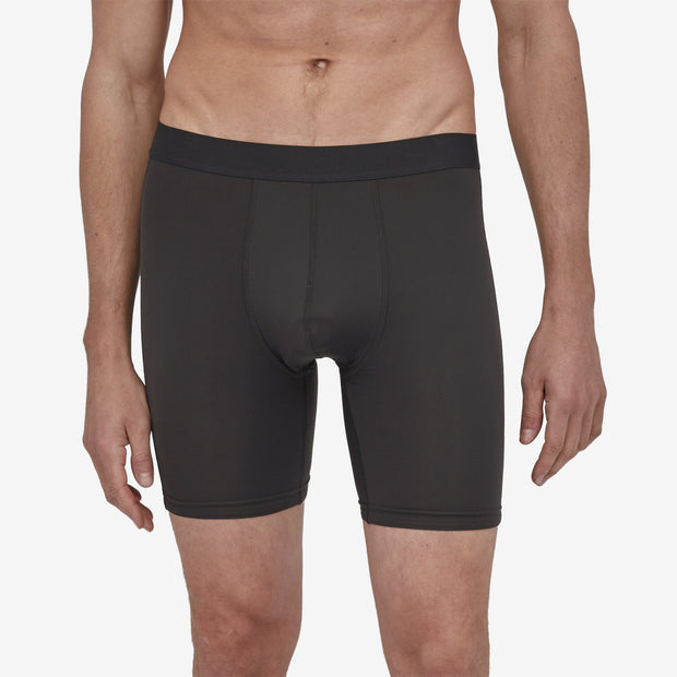 Patagonia Men's Nether Bike Liner Shorts - 7", Black, front view on the model