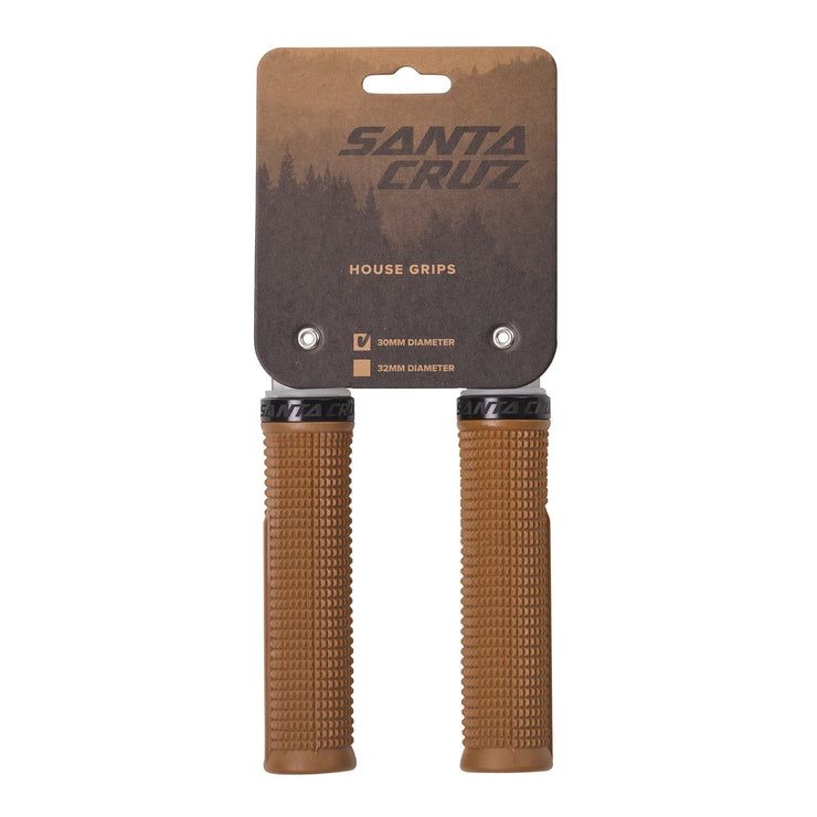 Santa Cruz House Grips, 30mm, Tan, Full View