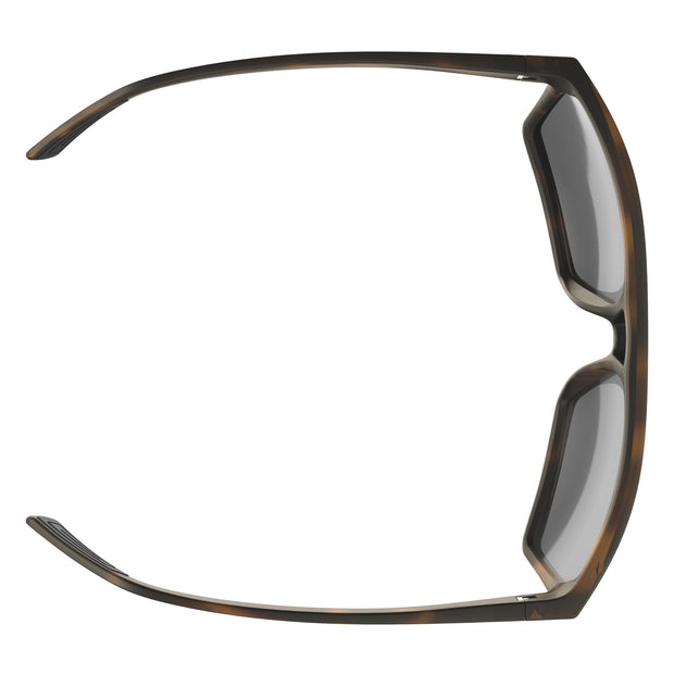 SCOTT Tune Sunglasses, Tortoise Brown / Gray, Top View