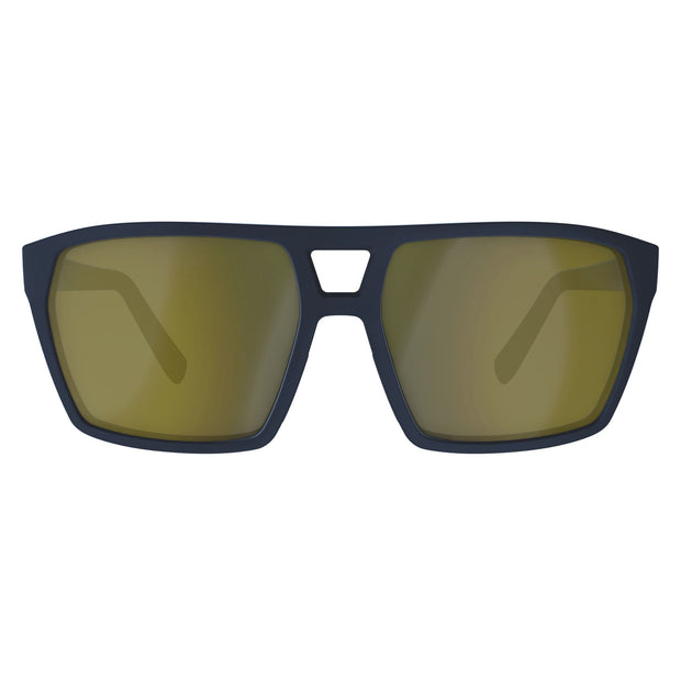 SCOTT Tune Sunglasses, Submariner Blue / Gold Chrome, Front View