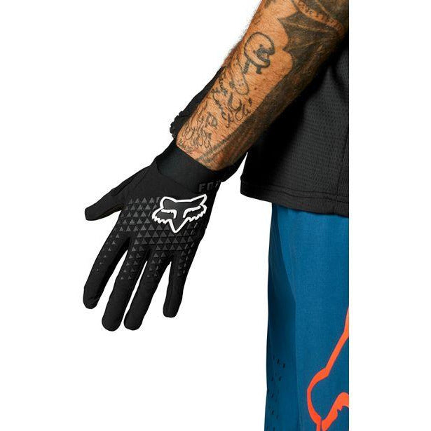 FOX Racing Defend Glove, Black, Front ViewFox Defend glove, textured black, full view on model.