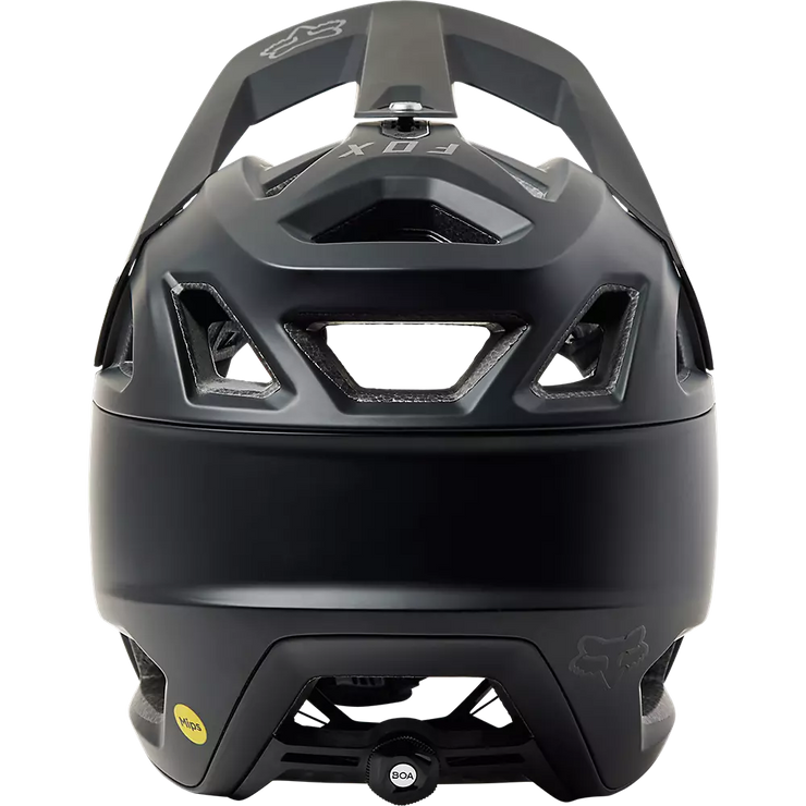 Fox Proframe RS Helmet in black back view