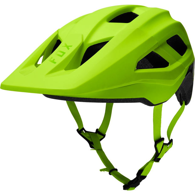 FOX Mainframe Youth Helmet, fluorescent yellow, full view.