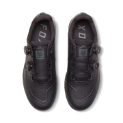 Fox Union BOA Clipless Shoes, black, top view.