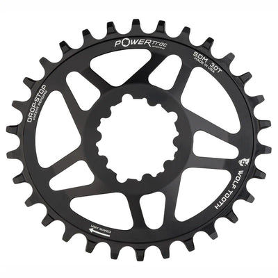 Wolf Tooth Components Eliptical DM 30T SWolf Tooth Components GXP Elliptical Chainring - Direct Mount, Boost, 30tRAM chainring, full view.