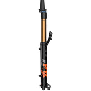 Fox 36 Float Factory Series Mountain Bike Fork, 29, 150mm, 2023, shiny black, side view.