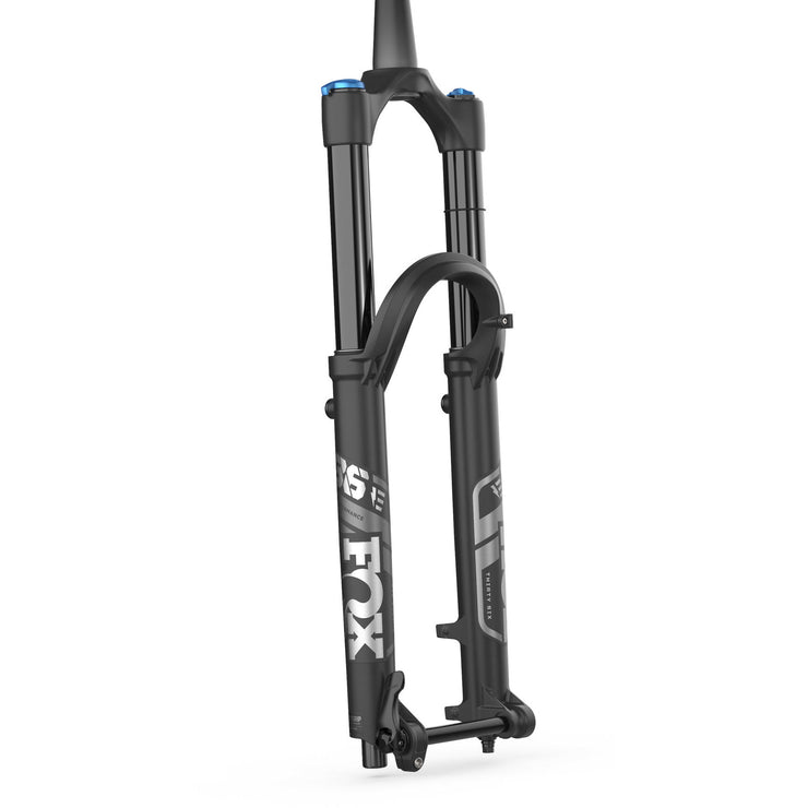 Fox 36-E Float Performance Series Mountain Bike Fork, 29, 160mm, 2023, matte black, full view.