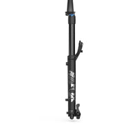 Fox 36-E Float Performance Series Mountain Bike Fork, 29, 160mm, 2023, matte black, side view.