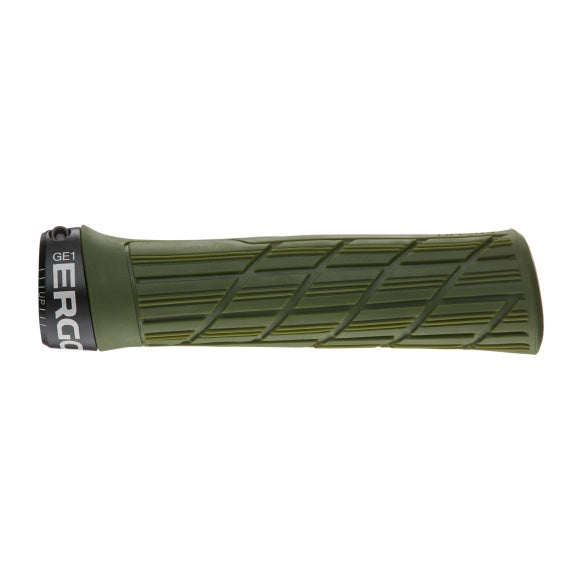 Ergon GE1 Evo Grips Regular, Deep Moss, Front View