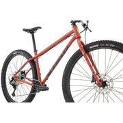 2023 Kona Unit X, Matte Bloodstone w/ Charcoal & Nimbus Decals, angle view.