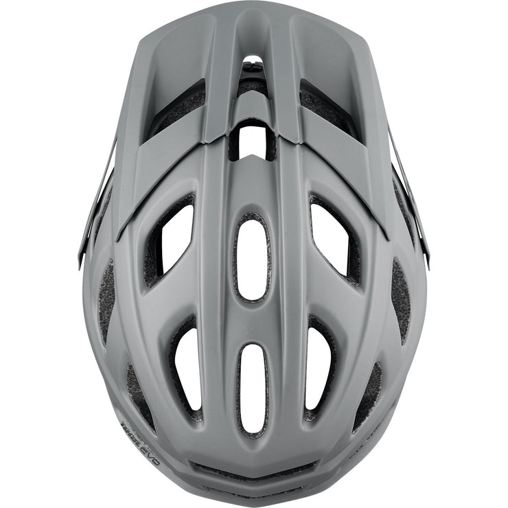 IXS Trail EVO MIPS Mountain Bike Helmet, Gray, Top view of the helmet