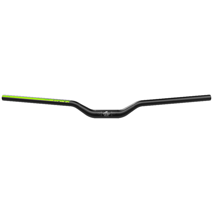 Spank Spoon 35 Handlebar, Black/Green, 40mm Rise, Full View