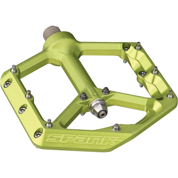 Spank Oozy Reboot Pedals, Green, Full View