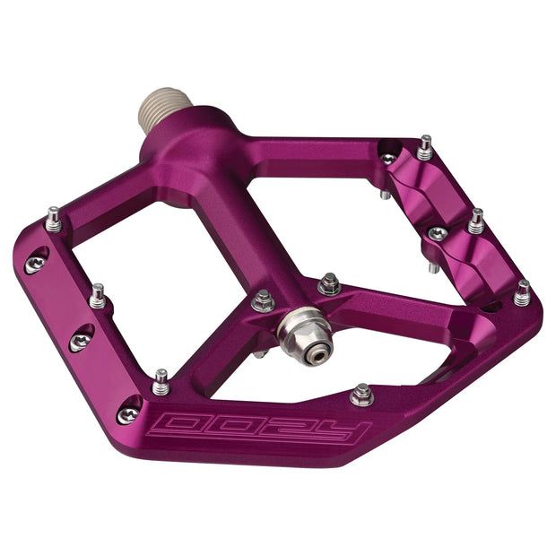 Spank Oozy Reboot Pedals, Purple, Full View